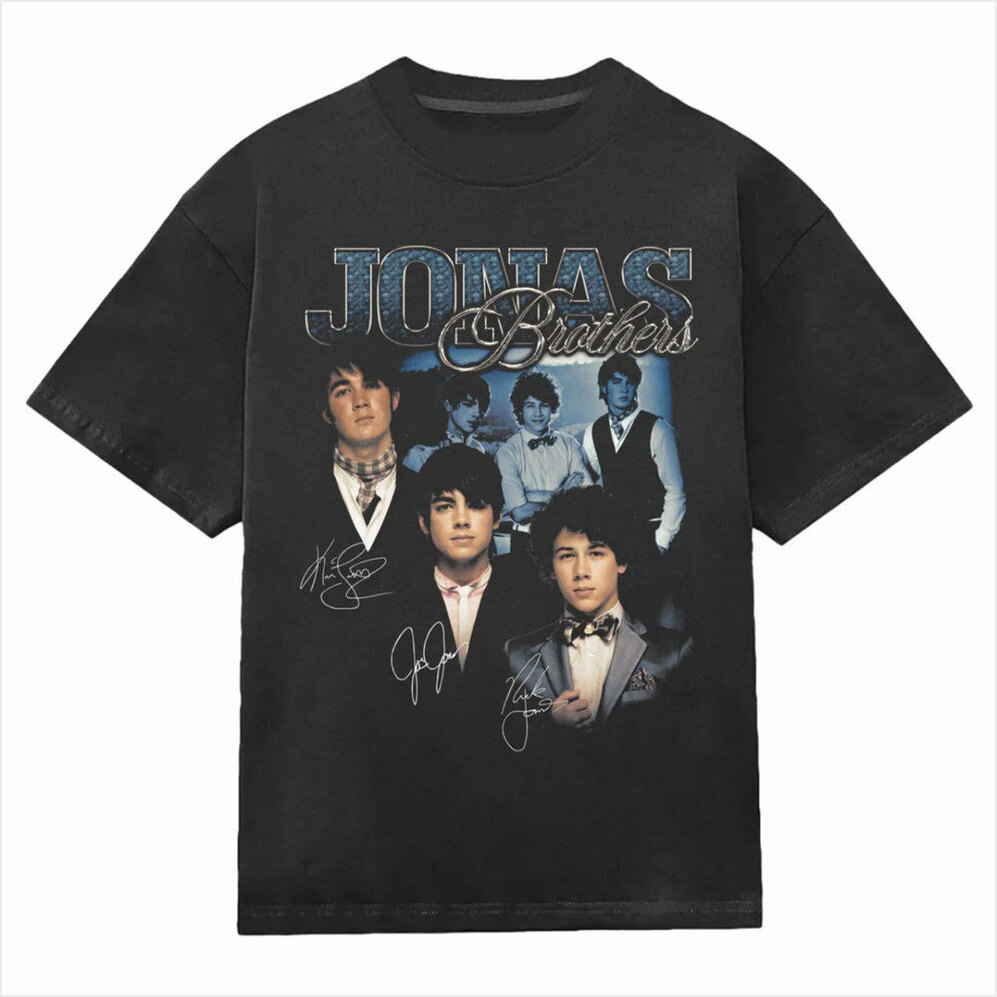 Brothers Throwback T-Shirt Jonas Brothers Merch Birthday Gifts For Fans Gifts For Friends