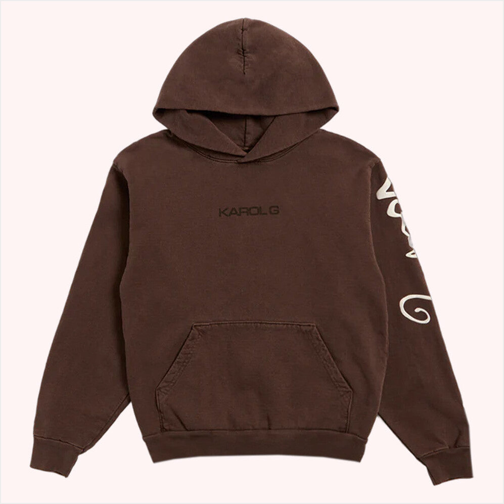 Brown Tropicoqueta Hoodie Karol G Merch Birthday Gifts For Brother Gifts For Besties