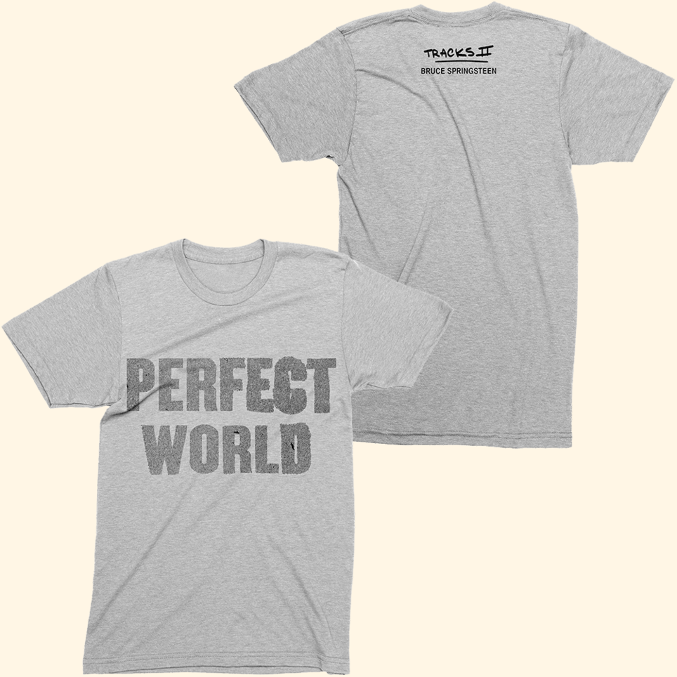 Bruce Springsteen T-Shirt Bruce Springsteen Merch Perfect World Album Tee Cool Gifts For Dad