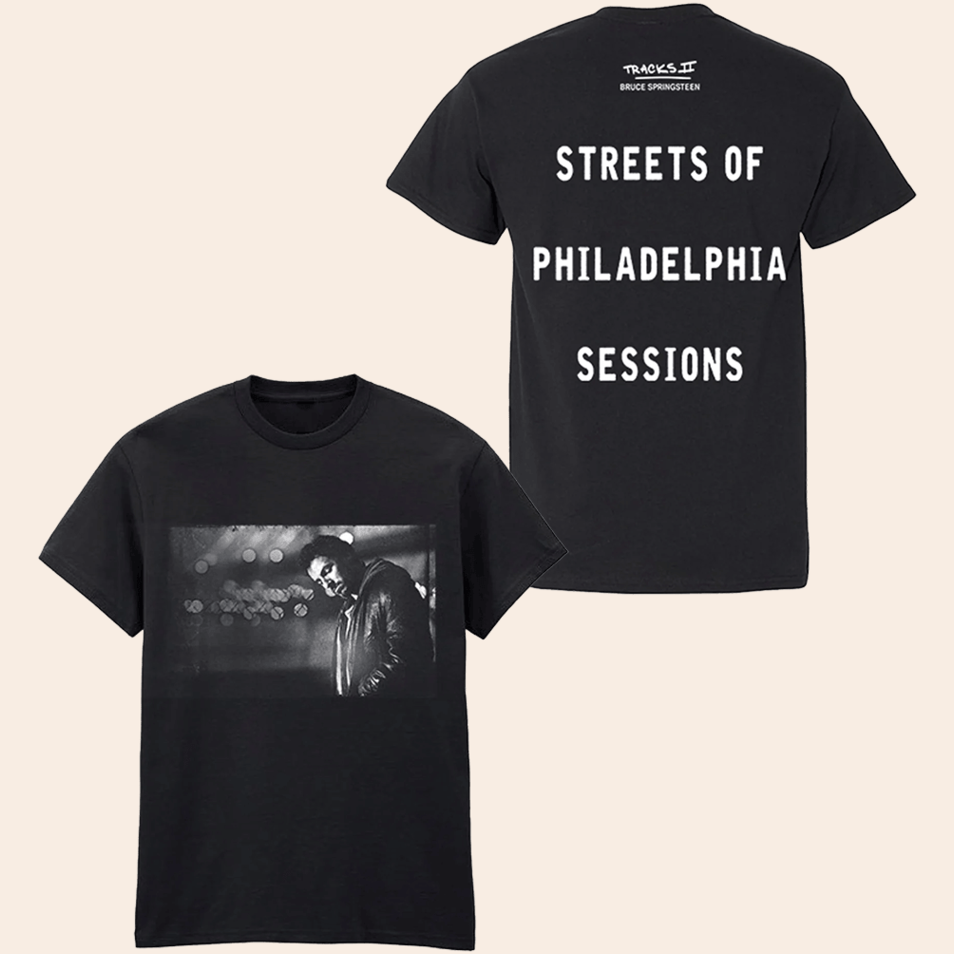 Bruce Springsteen T-Shirt Bruce Springsteen Merch Streets Of Philadelphia Sessions Photo Tee