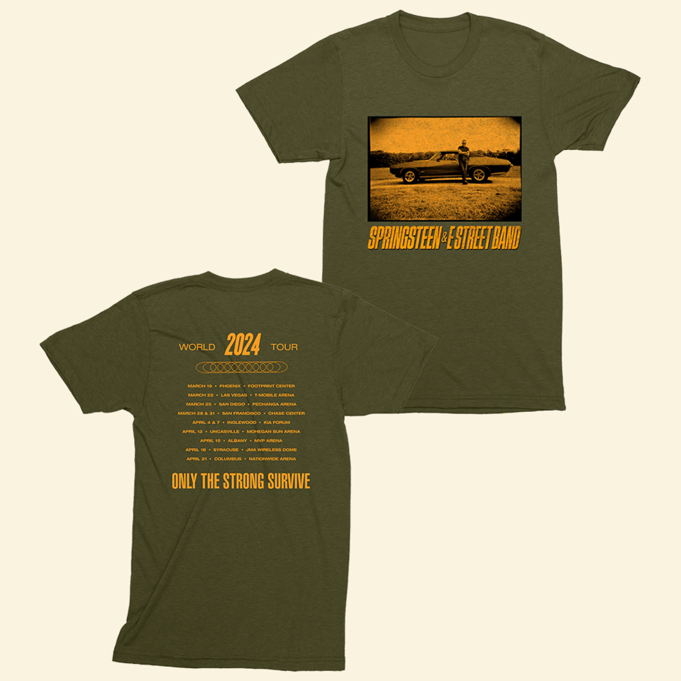Bruce Springsteen T-Shirt Bruce Springsteen Merch The E Street Band 2024 World Tour Tee
