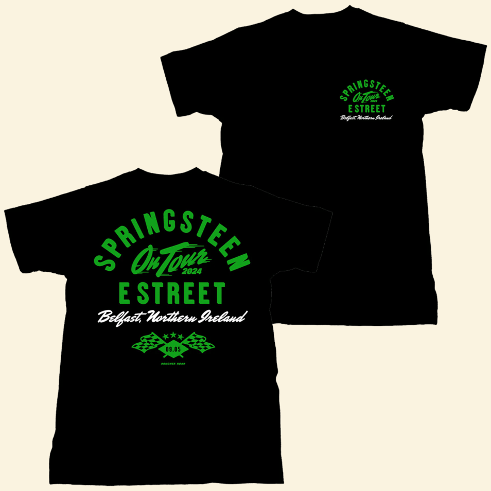 Bruce Springsteen T-Shirt Bruce Springsteen Merch The E Street Band Belfast 2024 Tour Tee