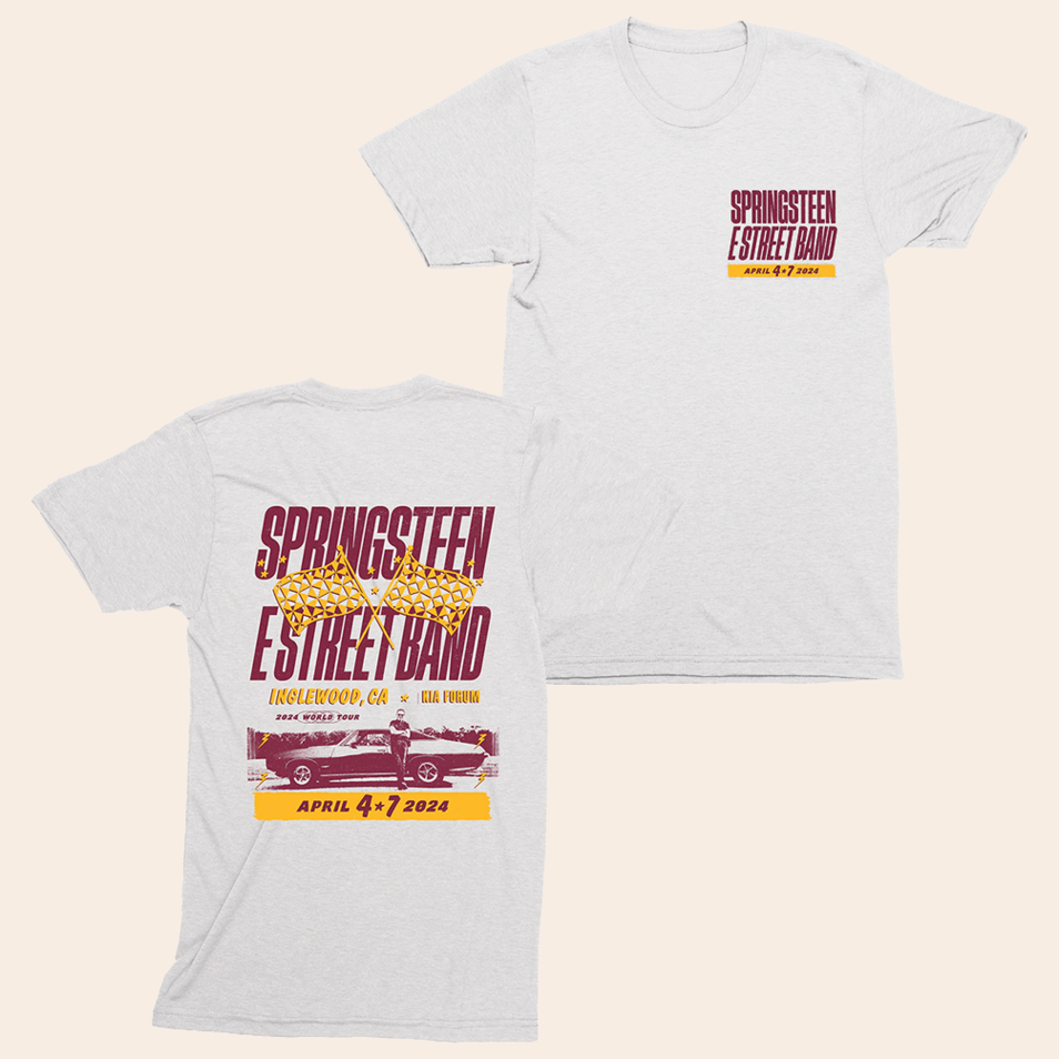 Bruce Springsteen T-Shirt Bruce Springsteen Merch The E Street Band Inglewood 2024 Tour Tee