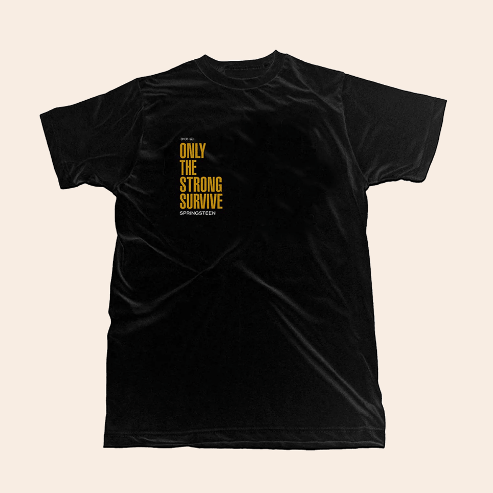Bruce Springsteen T-Shirt Only The Strong Survive Album Tee Bruce Springsteen Merch Dad Gifts