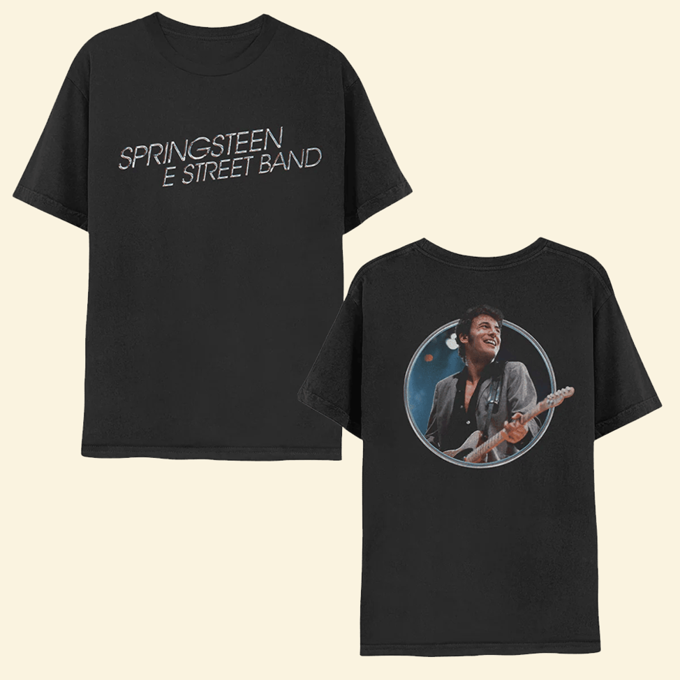 Bruce Springsteen T-Shirt Springsteen And E Street Band Black Tee Bruce Springsteen Merch Gifts