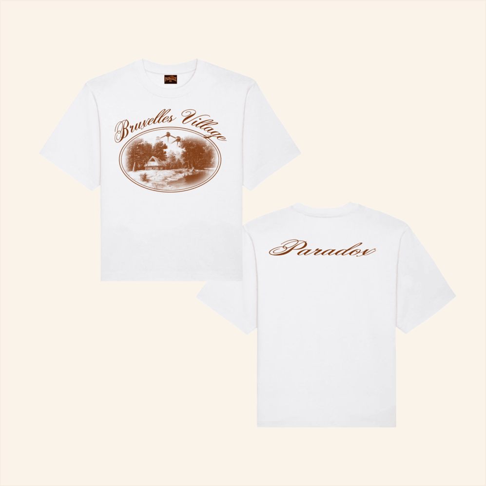 Bruxelles Village White T-Shirt Paradox Brussels Merch Her Gifts Birthday Gift Ideas