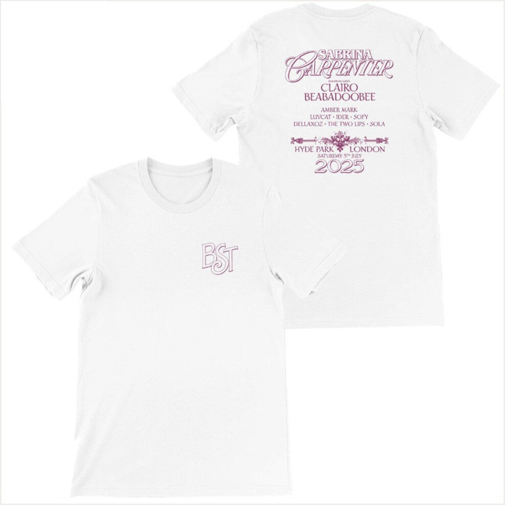 Bst Hyde Park Sabrina Carpenter Saturday 5Th July Event T-Shirt Bst Hyde Park Merch Her Gifts