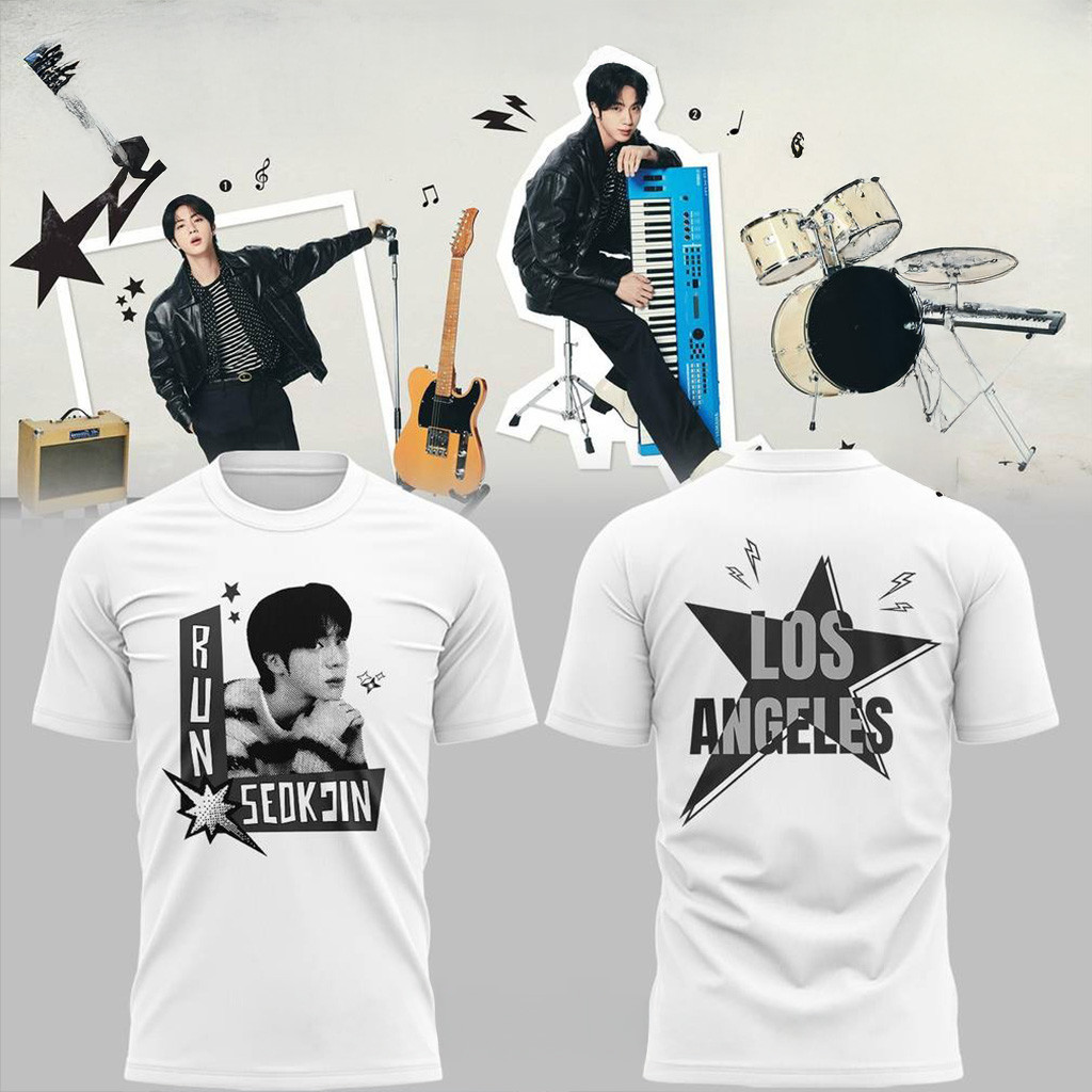 BTS RUNSEOKJIN EP TOUR 25 Los Angeles T-Shirt Fan Merch Gifts For Friends