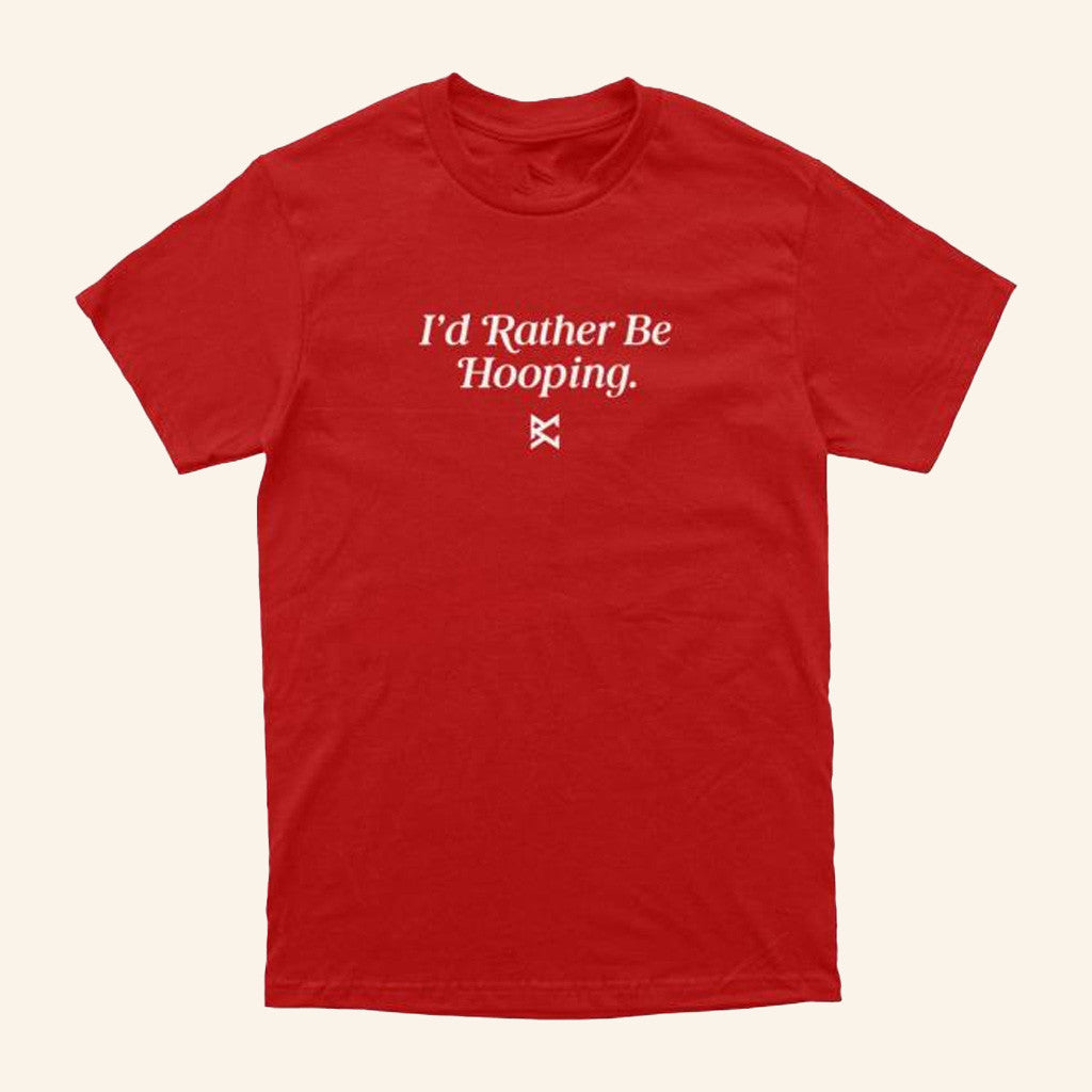 Bucket Culture Merch I'd Rather Be Hooping T-Shirt Birthday Gift For Her