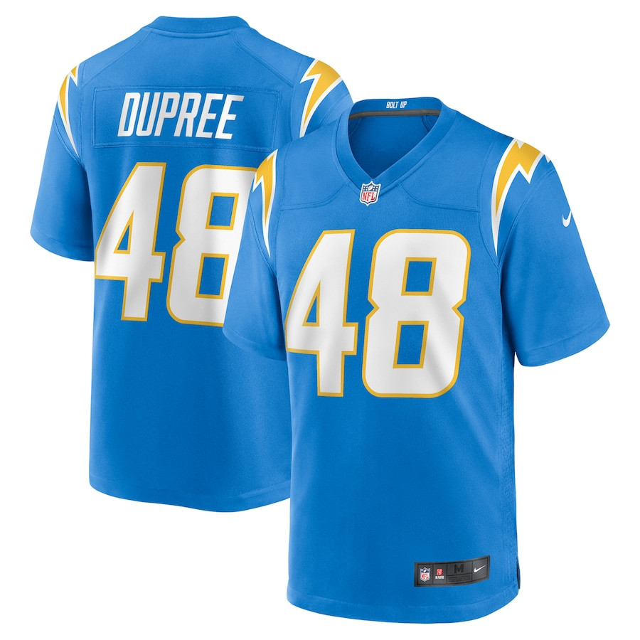 Bud Dupree 48 Los Angeles Chargers Team Game Men Jersey - Powder Blue - JS972