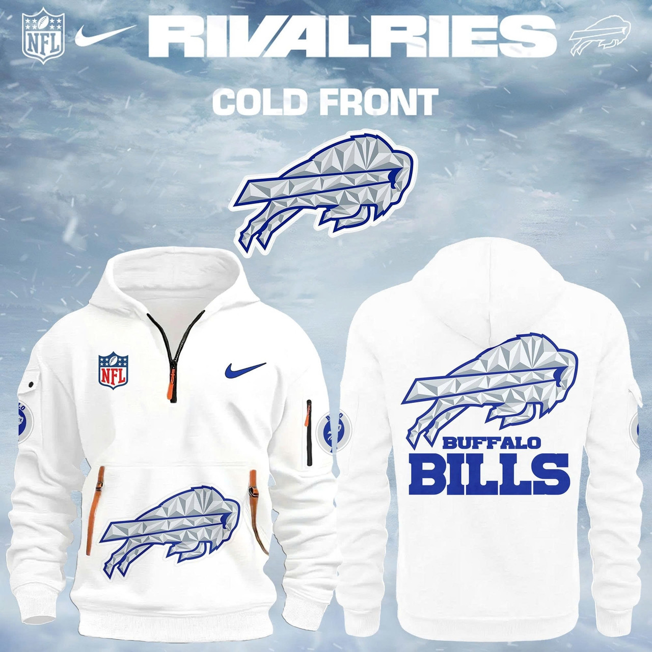 Buffalo Bills 2025 2026 Rivalries Cold Front New Hoodie Pattern Unique Merch Present For Sport Fans