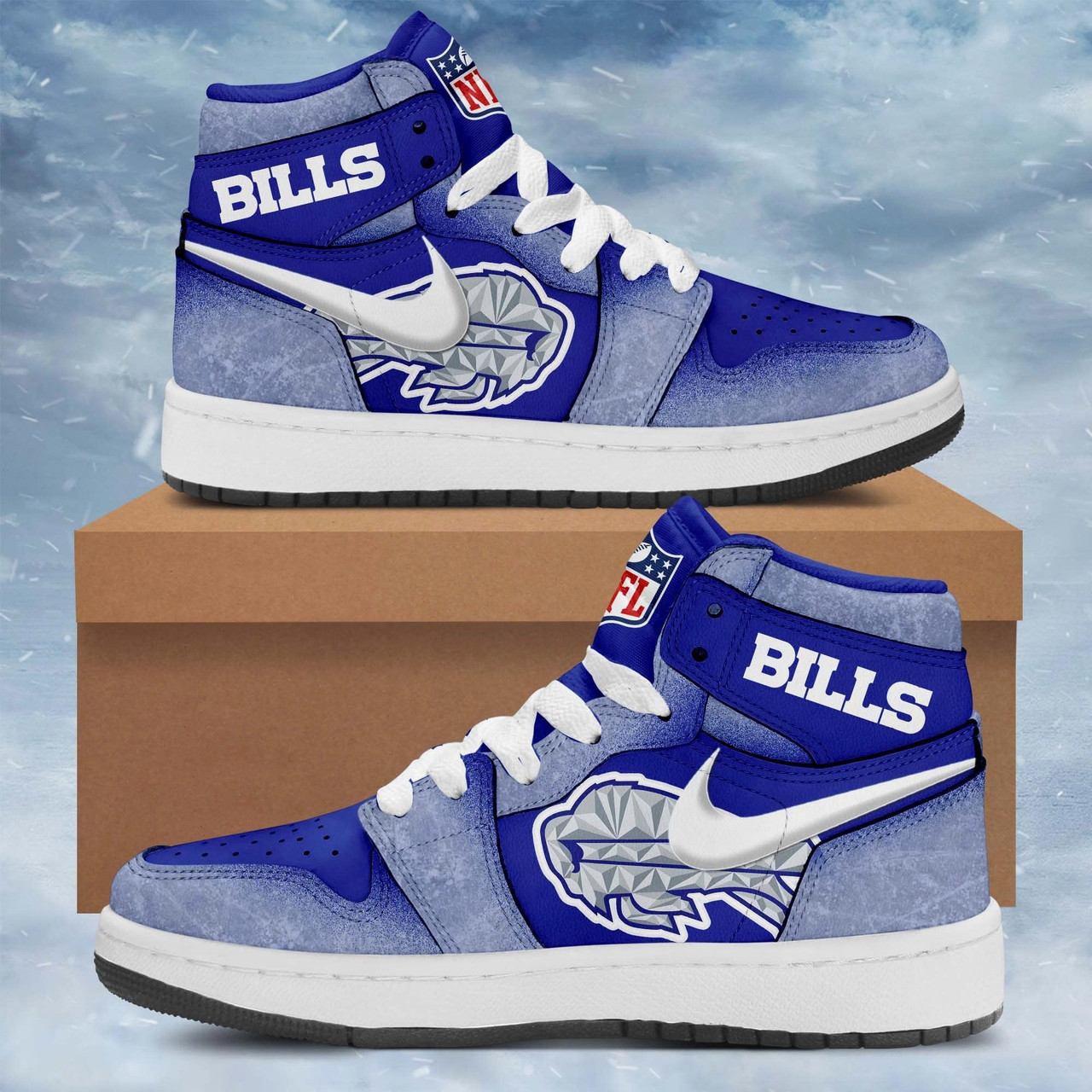 Buffalo Bills 2025 2026 Rivalries Cold Front Sneaker Blue Best Fan Merch Gift For Supporters