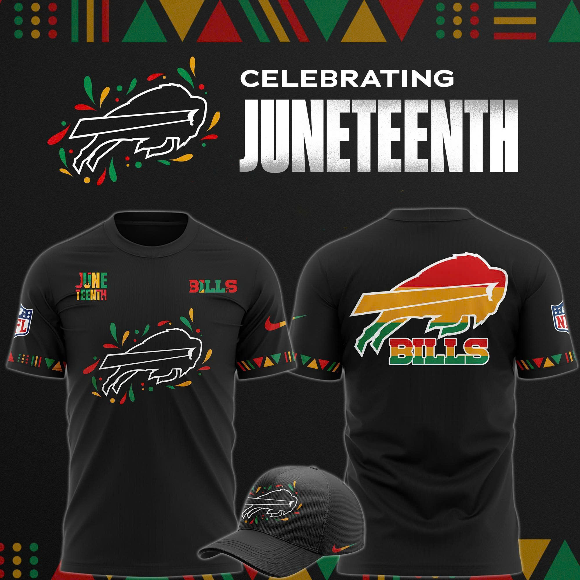 Buffalo Bills 2025 Juneteenth Heritage T-Shirt Best Gifts For Football Fans