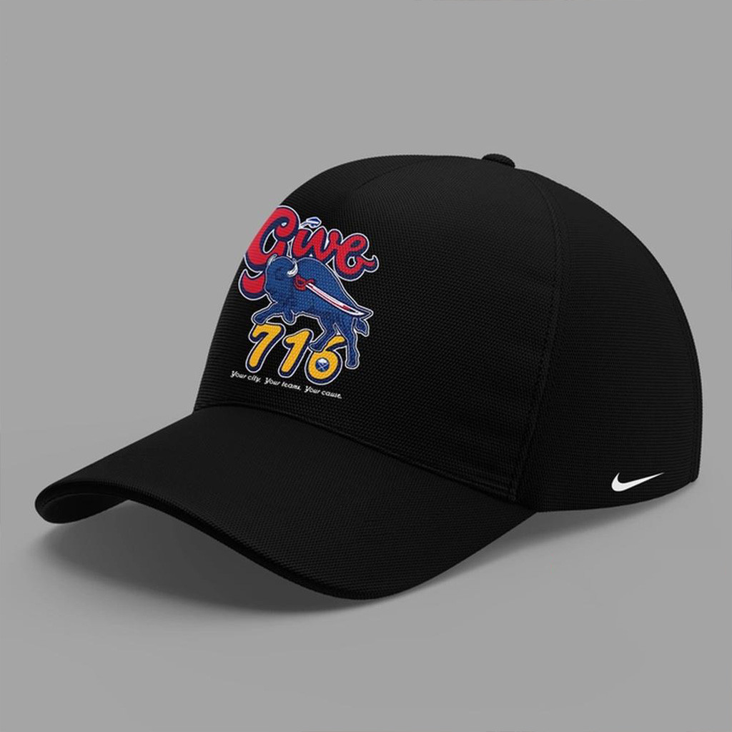 Buffalo Bills 716 Day Celebration Black Hat Buffalo Bills Merch Presents For Football Fans