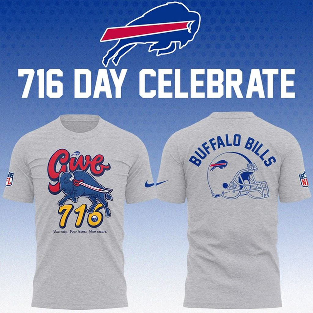 Buffalo Bills 716 Day Celebration T-Shirt Buffalo Bills Merch Football Gifts For Men