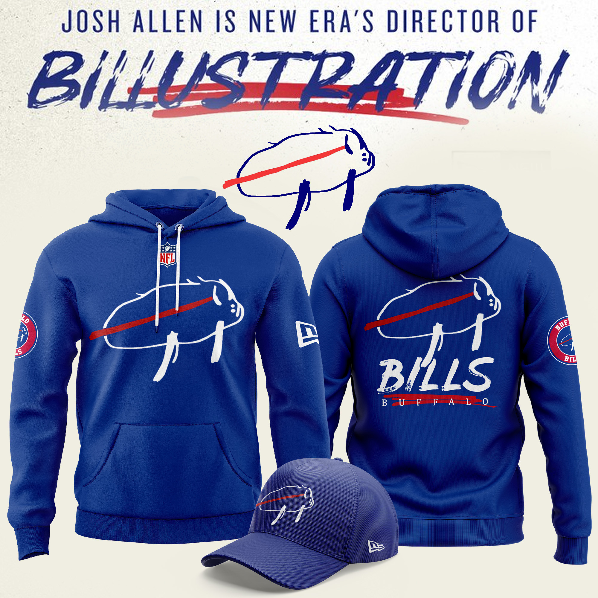 Buffalo Bills Blue Hoodie Gift Ideas For Football Lovers