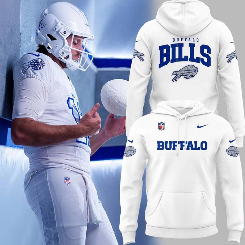 Buffalo Bills Cold Front Uniforms 2025 Hoodie Buffalo Bills Merch Best Football Gifts