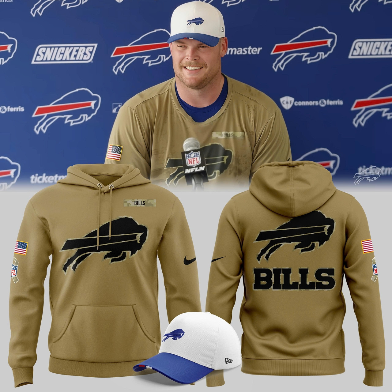 Buffalo Bills Football Hoodie Blue Cool Idea Merch Gift For Supporters