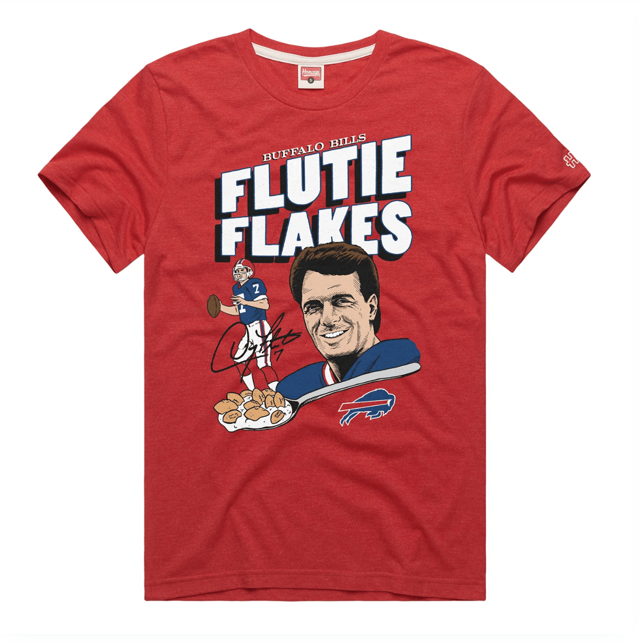 Buffalo Bills Homage 1990s Flutie Flakes T-Shirt Unique Gifts For Football Lovers
