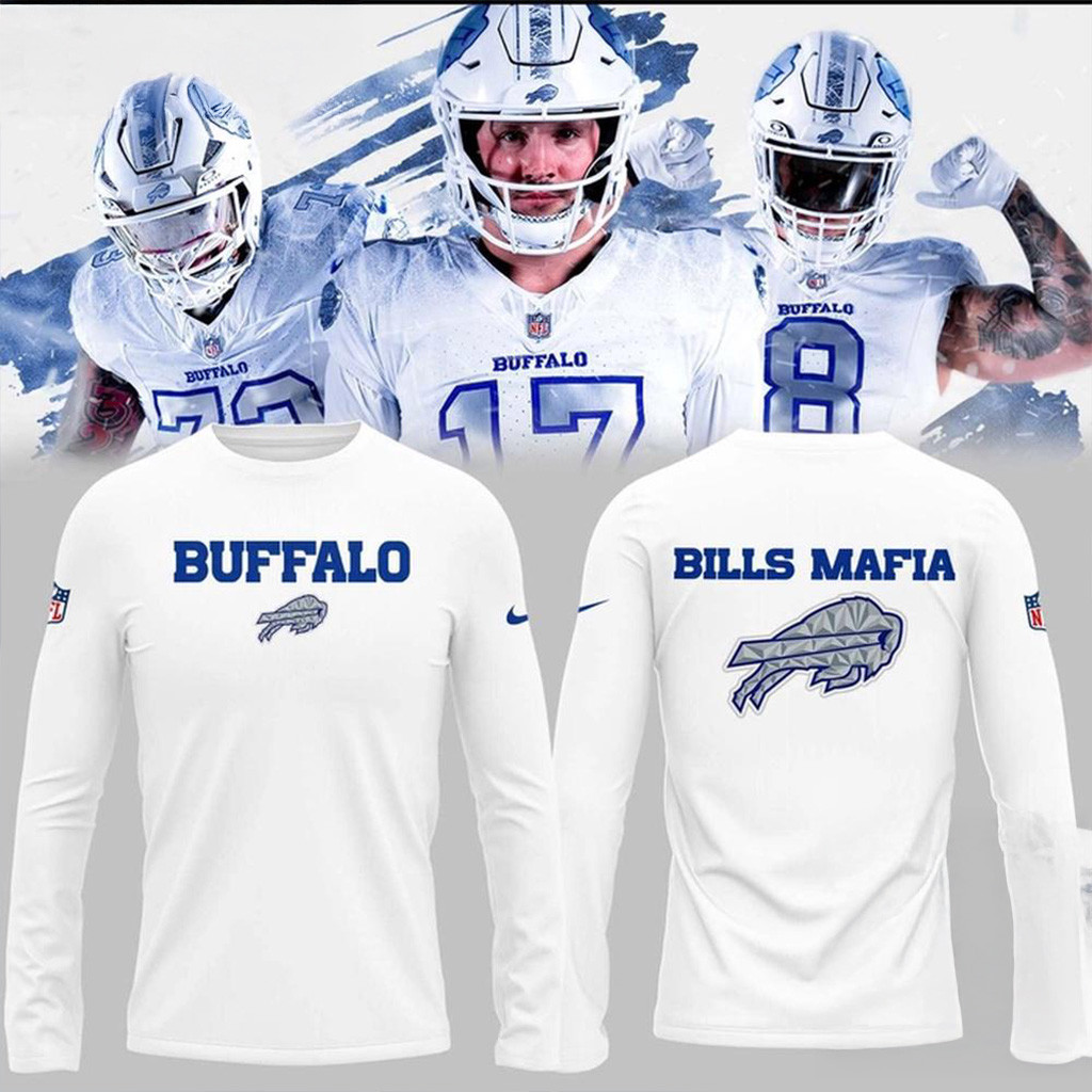 Buffalo Bills Mafia Cold Front Uniforms 2025 Long Sleeve Shirt Buffalo Bills Merch