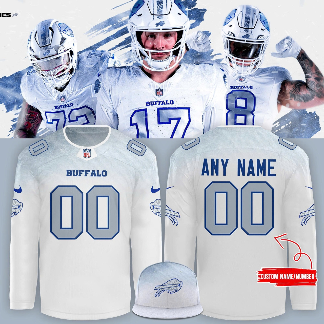 Buffalo Bills Rivalries 2025 Hockey Jersey White Best Merch Gift For Fans