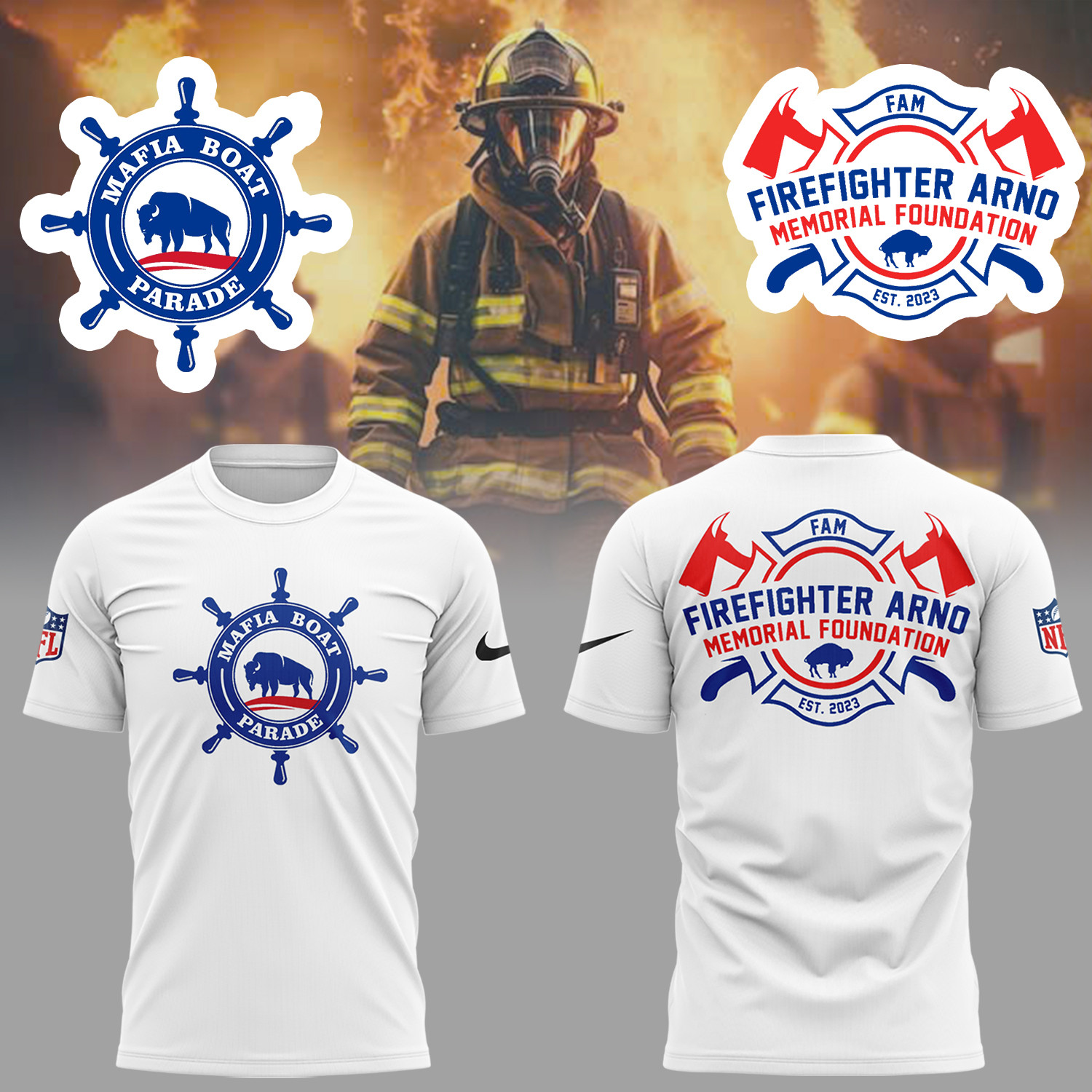 Buffalo Bills The Firefighter Arno Memorial Shirt Best Gift For Football Lovers