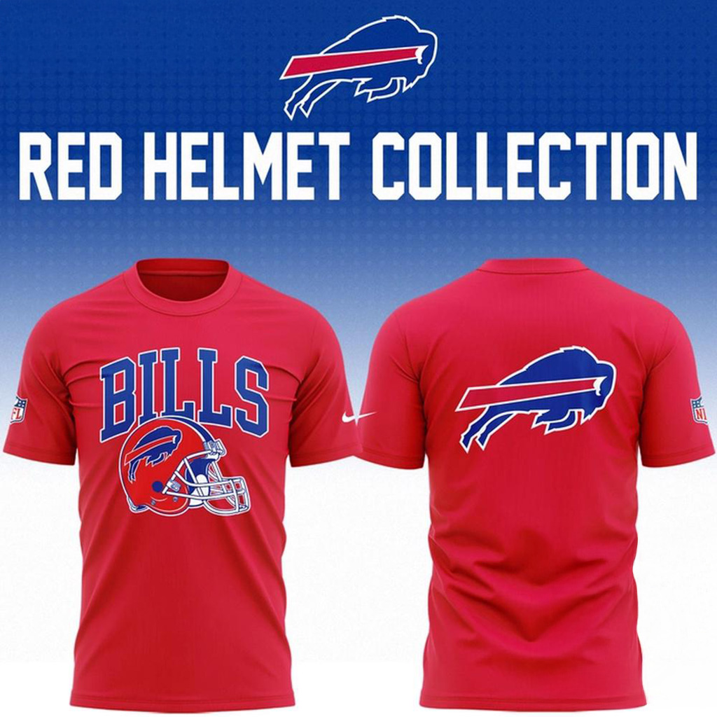 Buffalo Bills The Red Helmets 2025 New Design T-Shirt Buffalo Bills Merch Gifts For Brother