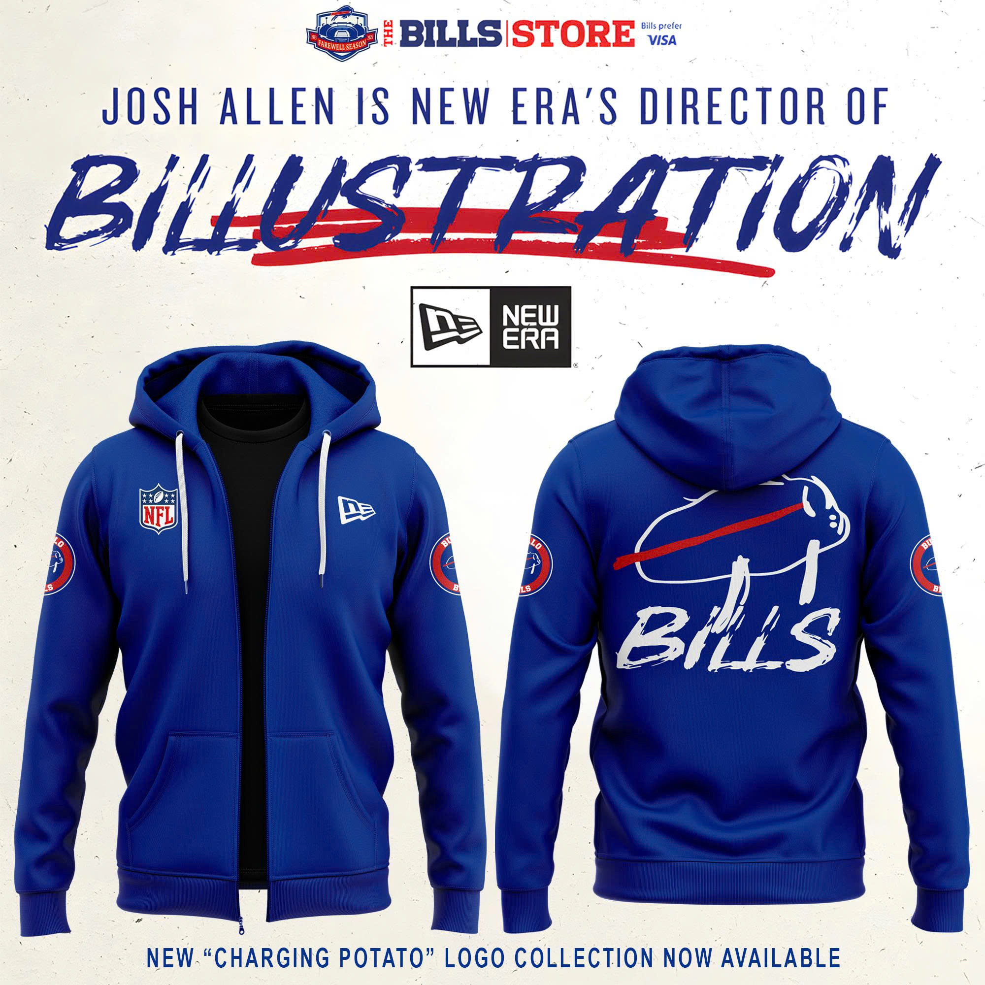 Buffalo Bills Zip Hoodie Presents For Football Fans