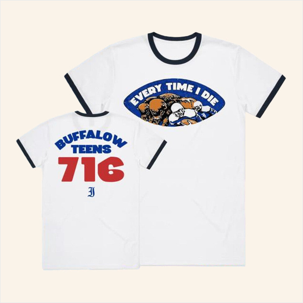 Buffalo Teens Ringer T-Shirt Edit Merch Present For Husband Best Friend Birthday Gifts