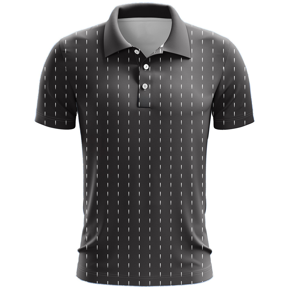 Bullet Stripe Golf Polo Shirt Gifts For Dad Who Wants Nothing