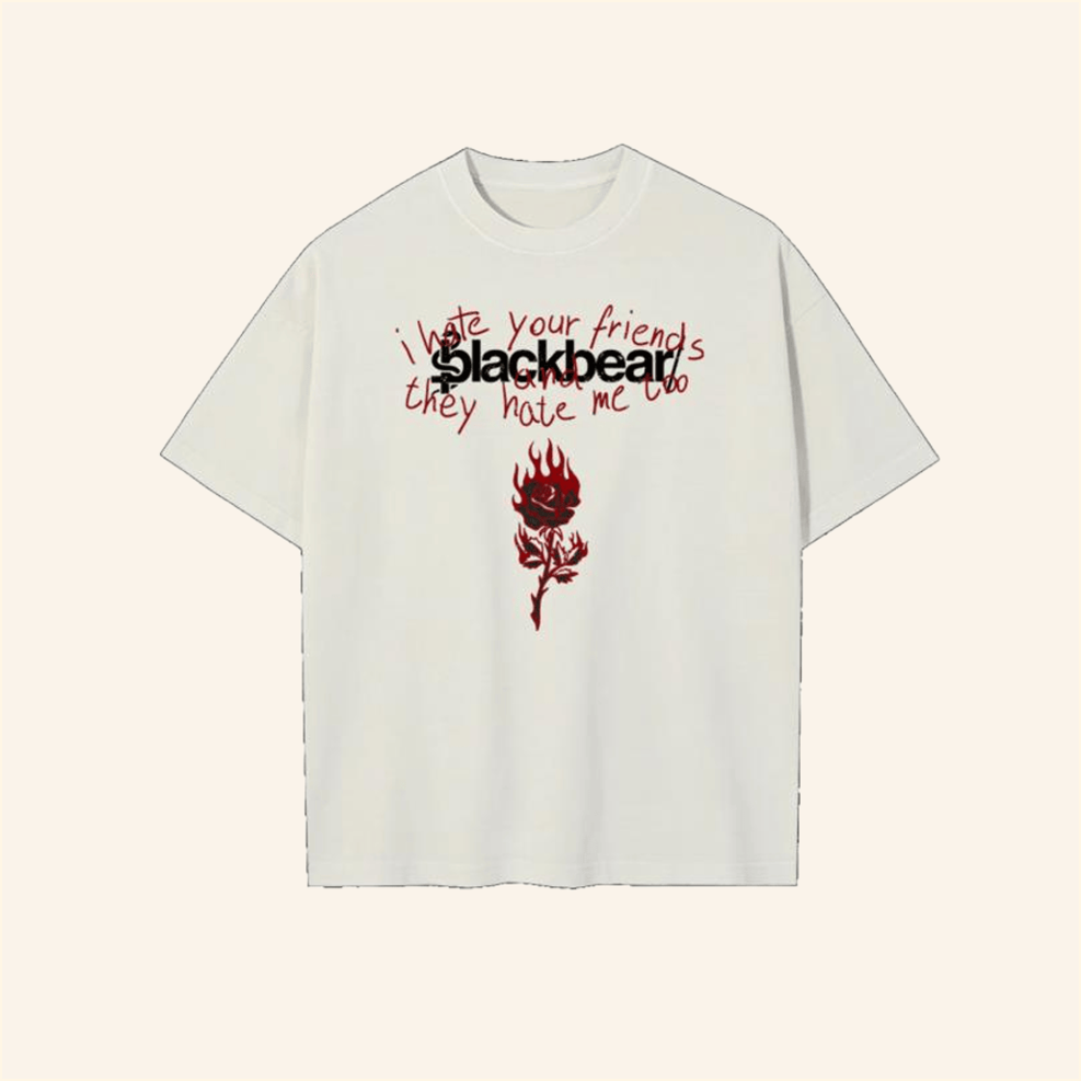 Burning Rose T-Shirt Beartrap Merch Best Friend Birthday Gifts For Friends Christmas Presents