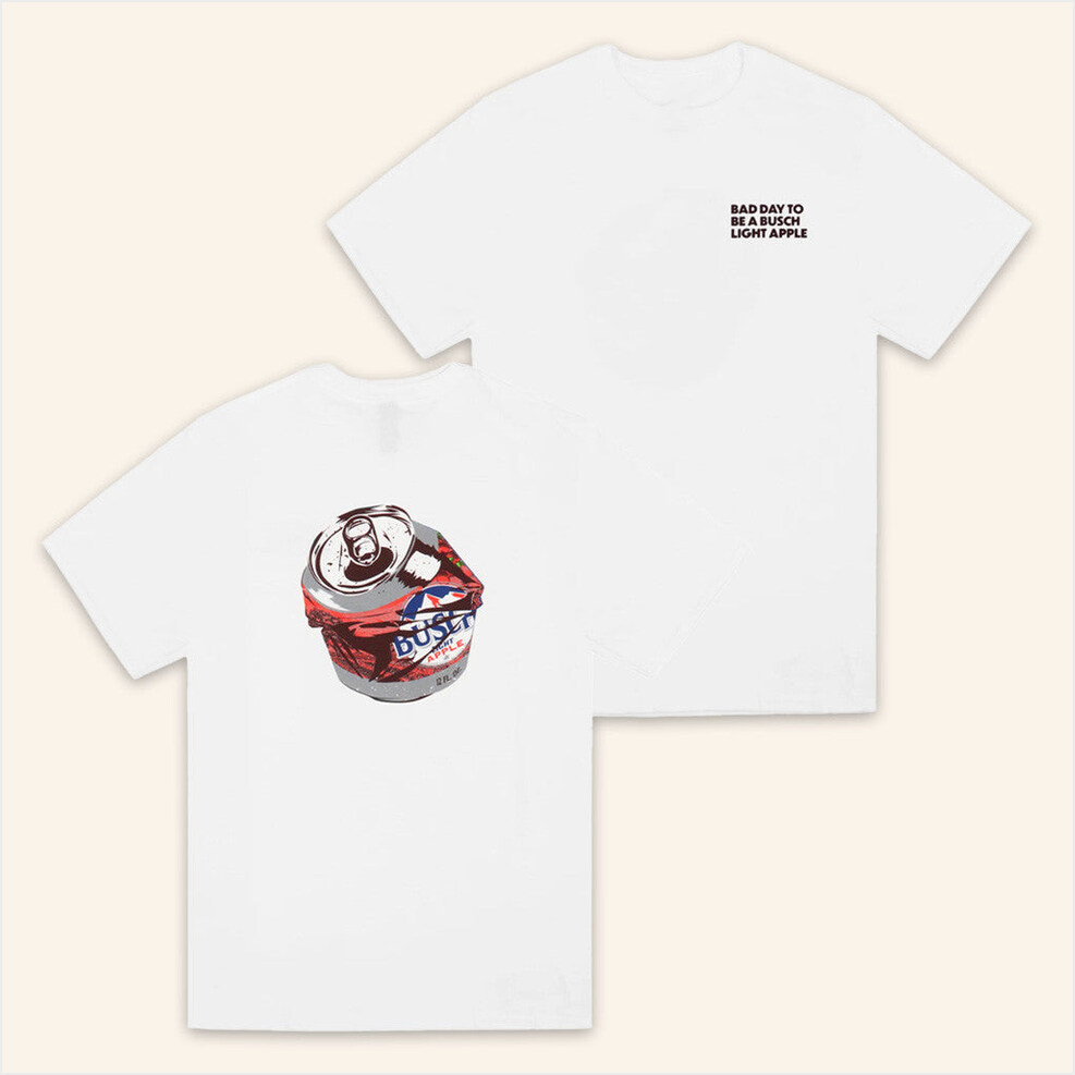 Busch Light Apple Bad Day T-Shirt Shopbeergear Merch Gifts For Husband Birthday Gift Ideas