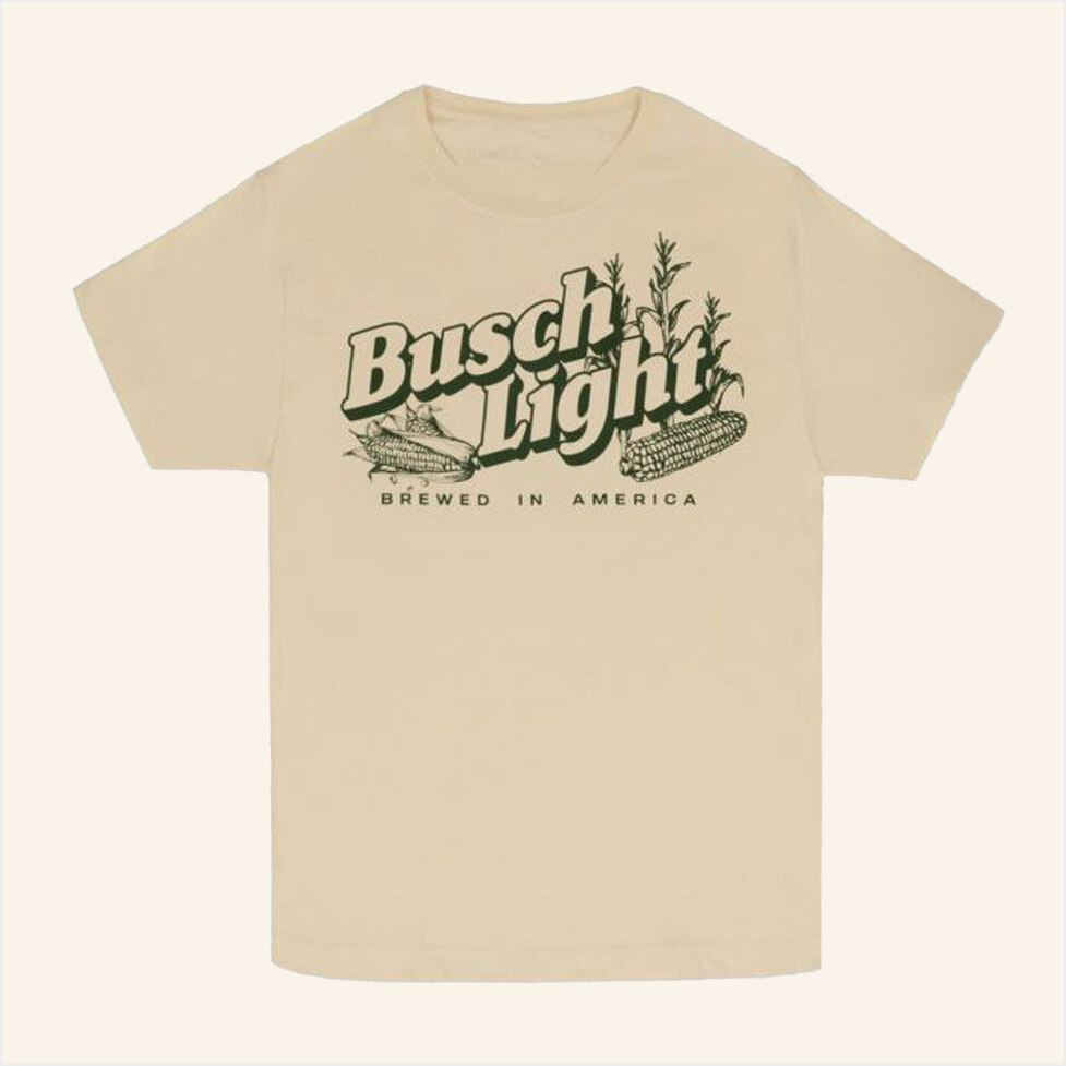 Busch Light Brewed In America T-Shirt Shop Beer Gear Merch Dad Birthday Gifts For BFF