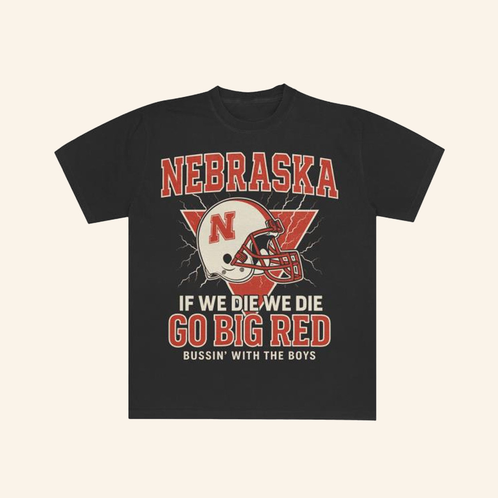 Bussin With The Boys Merch Bussin X Nebraska Helmet Shirt Birthday Gift For Fans