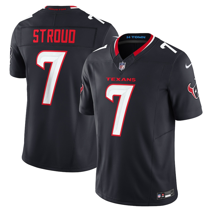 C.J. Stroud 7 Houston Texans Vapor F.U.S.E. Limited Jersey - Men, Navy - JSDV400