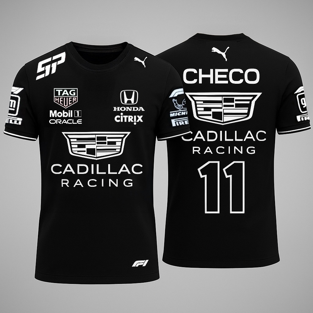 Cadillac Sergio Checo Perez Merch Checo 11 Cadillac Racing T-Shirt Racing Fans Gifts