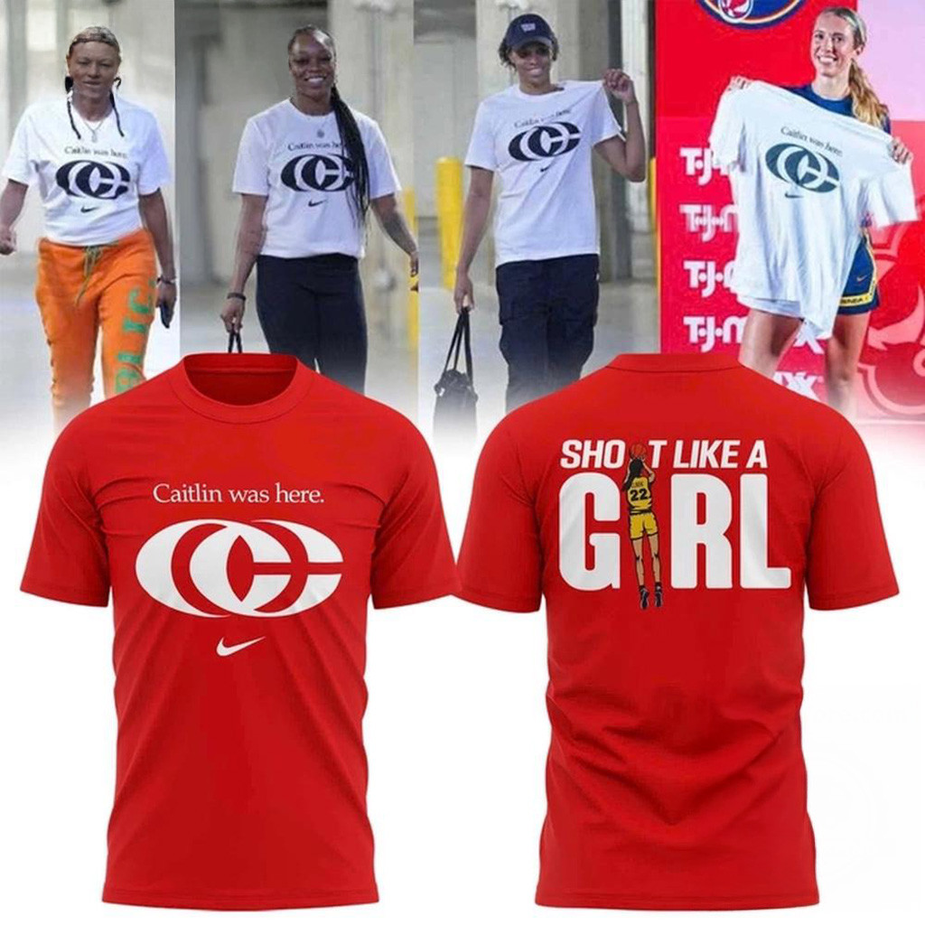 Caitlin Clark Merch Caitlin Was Here T-Shirt Shot Like A Girl Shirt Gifts For Sister