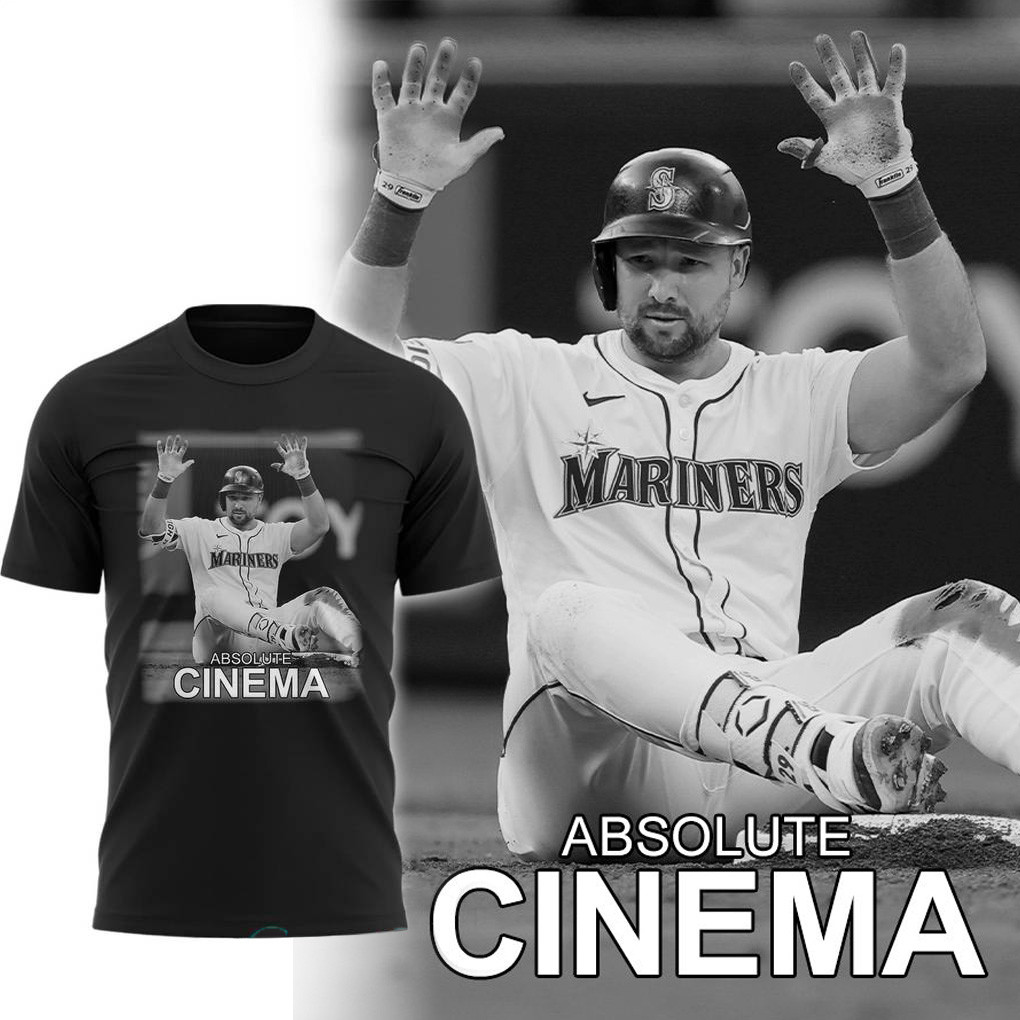 Cal Raleigh Absolute Cinema T-Shirt Fan Apparel Gifts For Baseball Fans