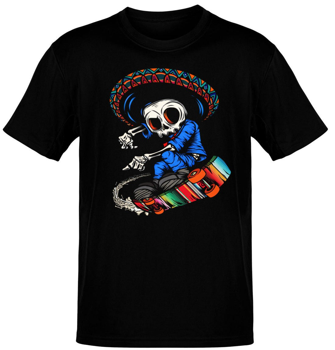 Calacas Mariachi T-Shirt Funny Graphic Tees Gifts For Friends