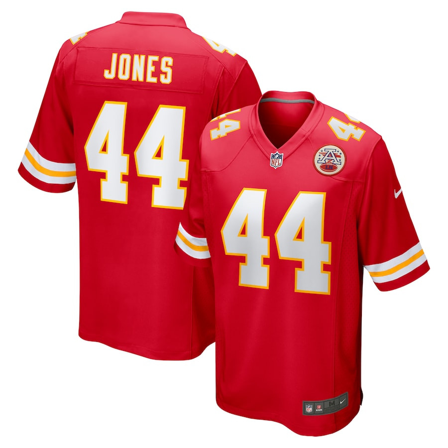 Cam Jones 44 Kansas City Chiefs Game Men Jersey - Red - JS365