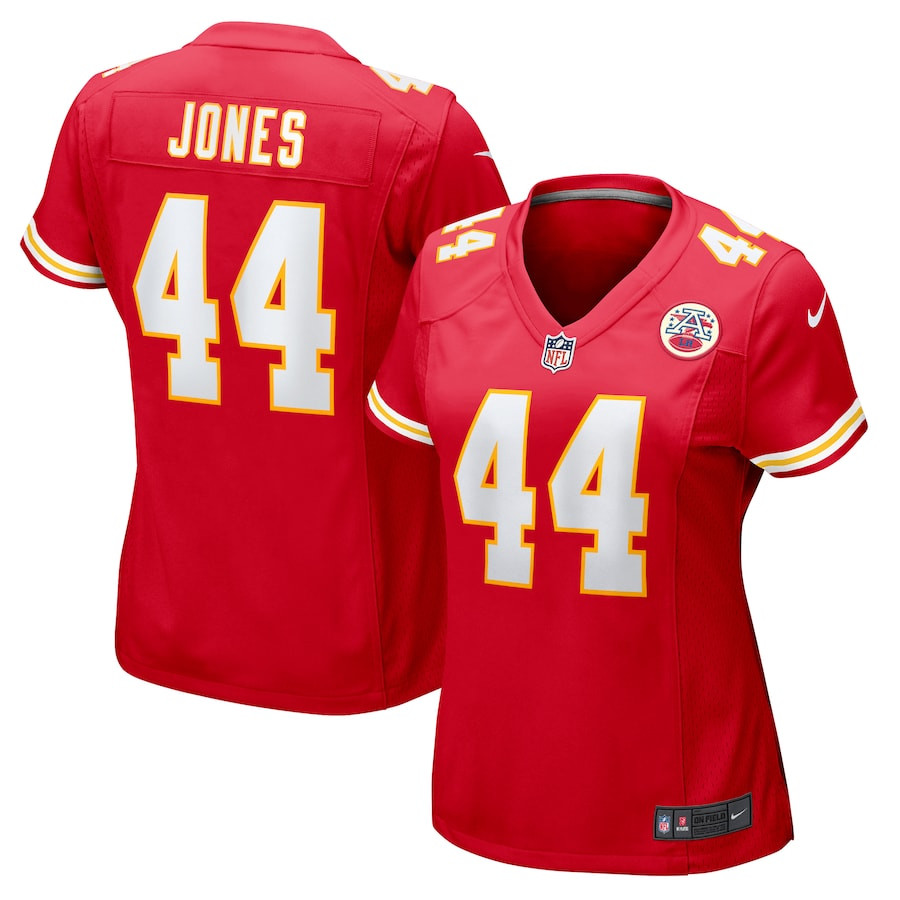 Cam Jones 44 Kansas City Chiefs Women's Game Jersey - Red - JS685