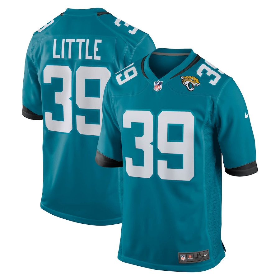 Cam Little 39 Jacksonville Jaguars Team Game Men Jersey - Teal - JS297