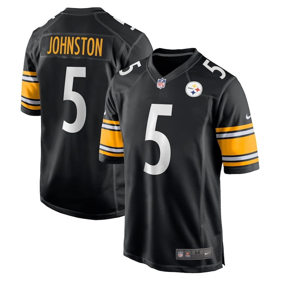 Cameron Johnston 5 Pittsburgh Steelers Game Men Jersey - Black - JS644