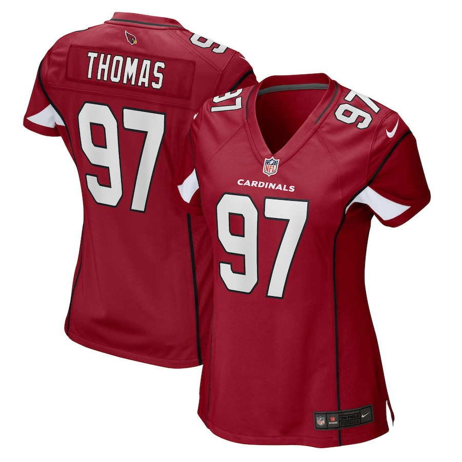 Cameron Thomas 97 Arizona Cardinals Women Game Jersey - Cardinal - JS667