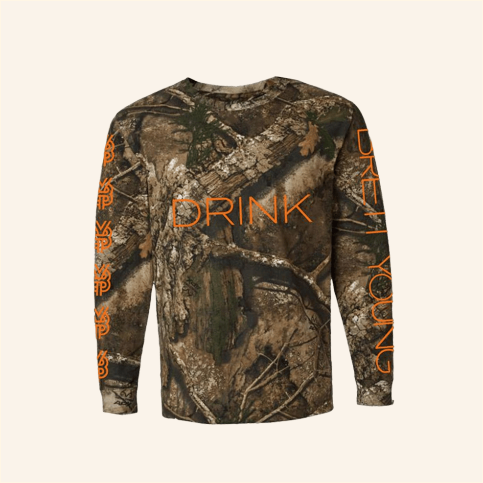 Camo Long Sleeve T-Shirt Brett Young Music Merch Birthday Gifts For Dad Gifts For BFF