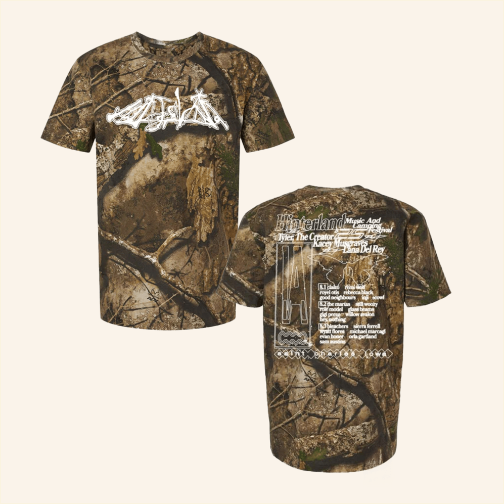 Camo T-Shirt Hinterland Music Festival Merch Birthday Gifts For Dad Best Friend Gifts