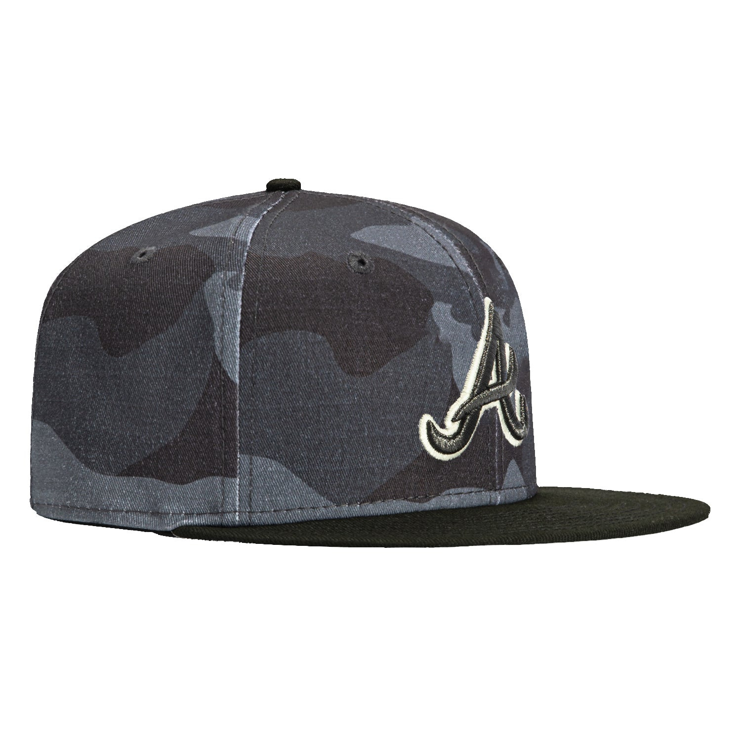 Camo Vize Atlanta Braves Glow In The Dark Hat Snapback Camo Best Gifts For Baseball Fans