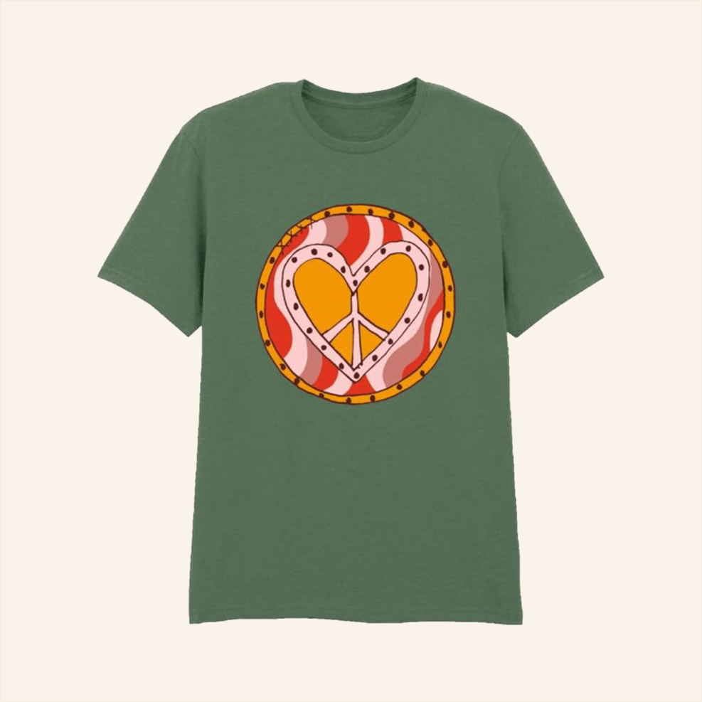 Camp Bestival T-Shirt Camp Bestival Merch Peace Heart Shirt Birthday Gifts For Besties
