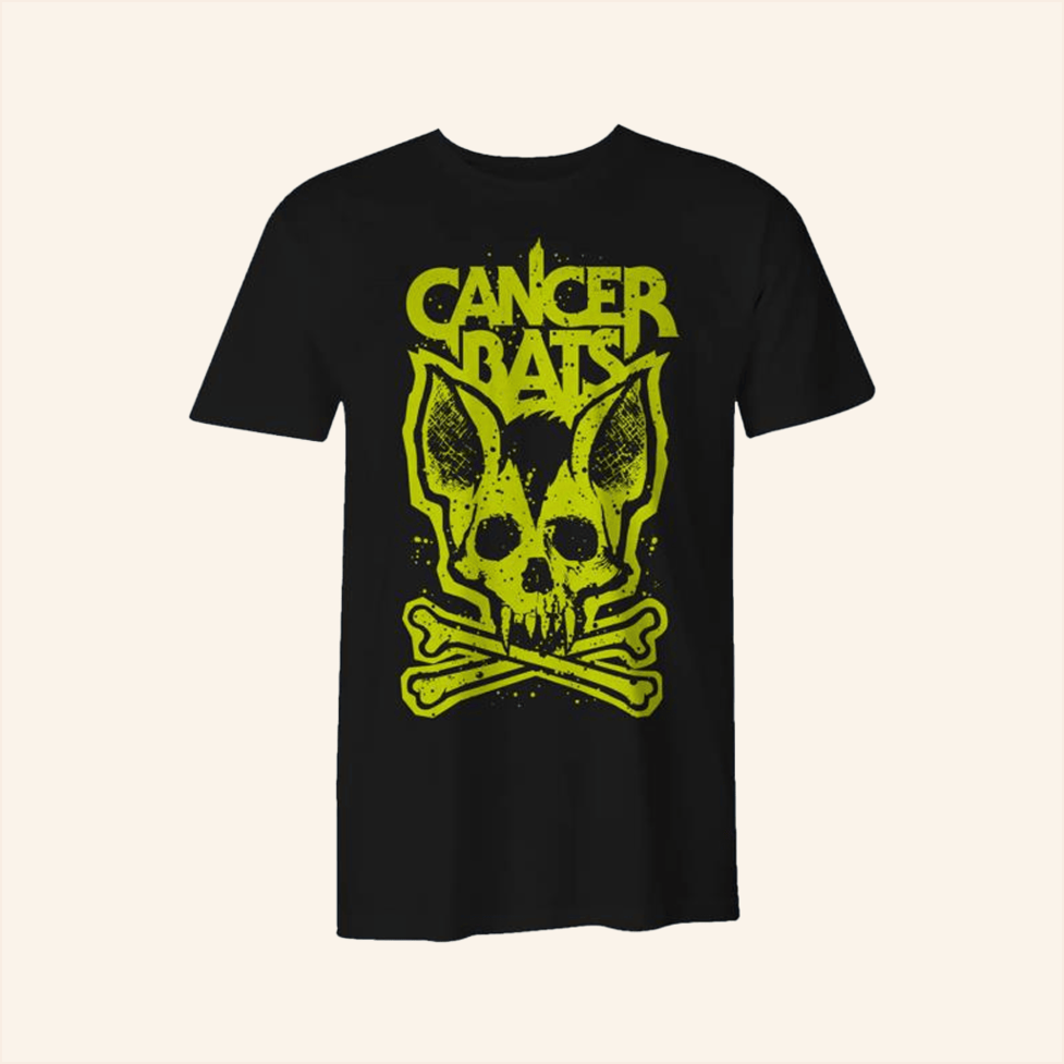 Cancer Bats Slime Bat Skull And Crossbones T-Shirt Cut Loose Merch Best Birthday Gifts For Dad