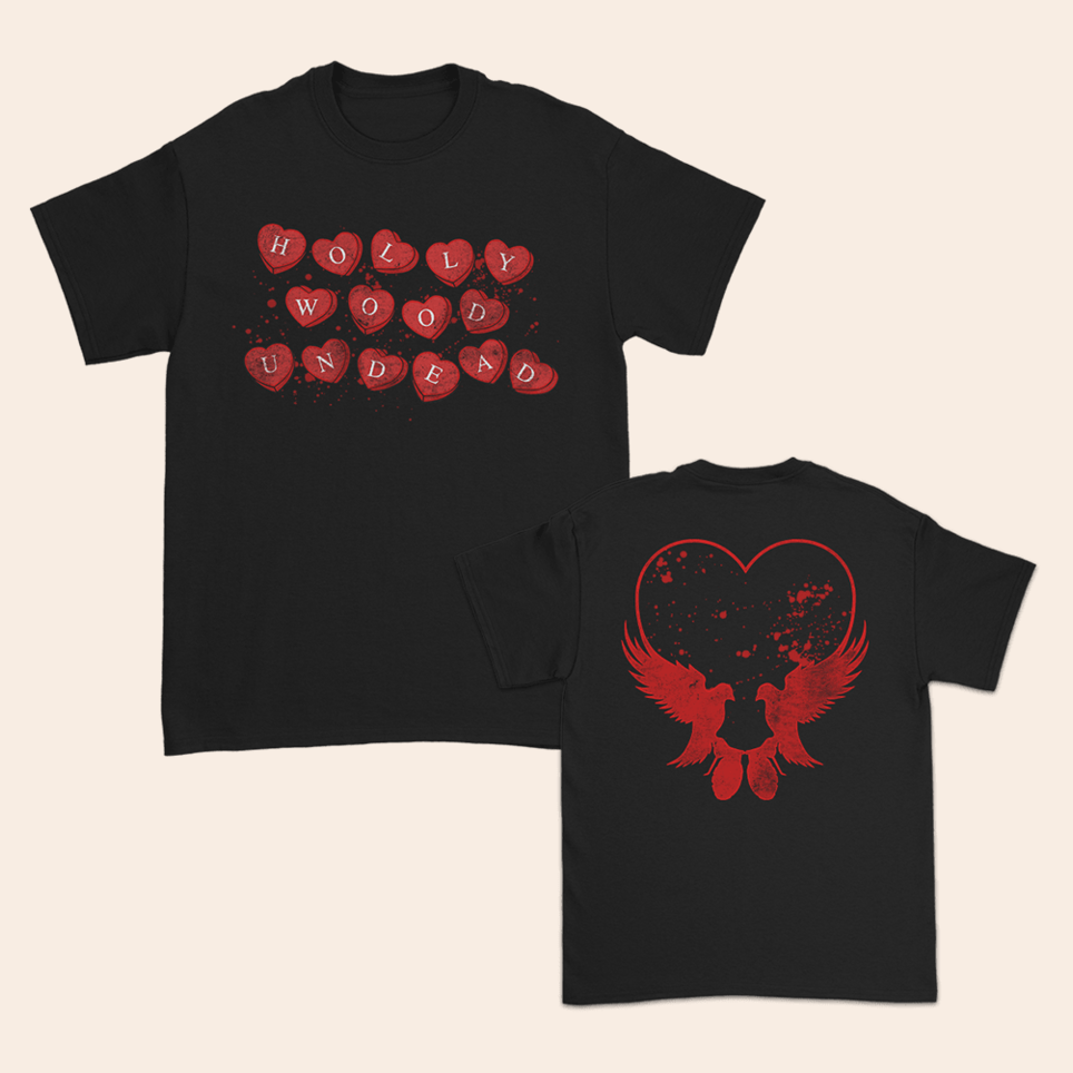 Candy Hearts T-Shirt Hollywood Undead Merch First Fathers Day Birthday Gift Idea for Him